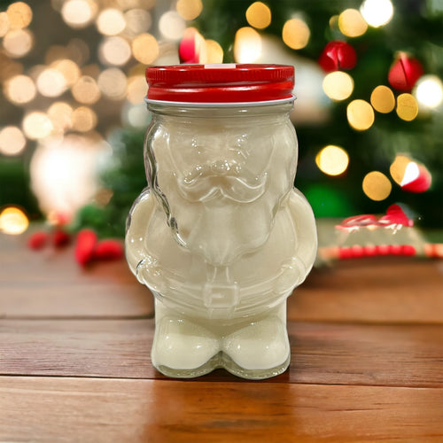 Santa & Christmas Tree Mason Jar Candles