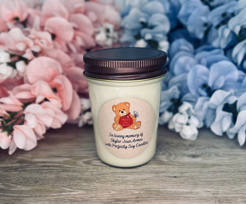 Personalized Wave of Light Candle